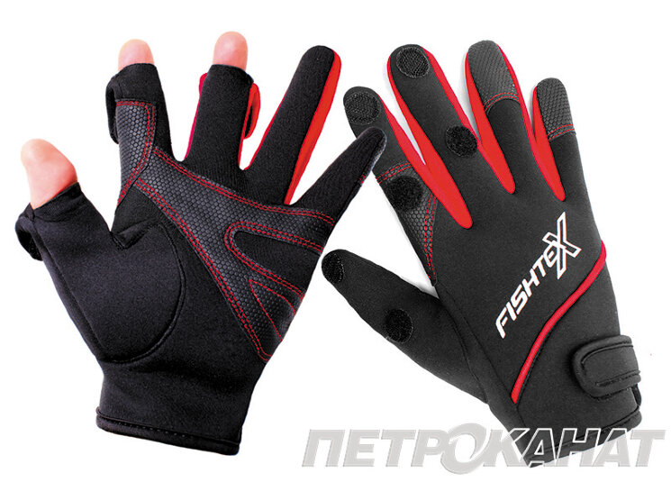 Перчатки для зимней рыбалки FISHTEX Black купить от 740 руб.